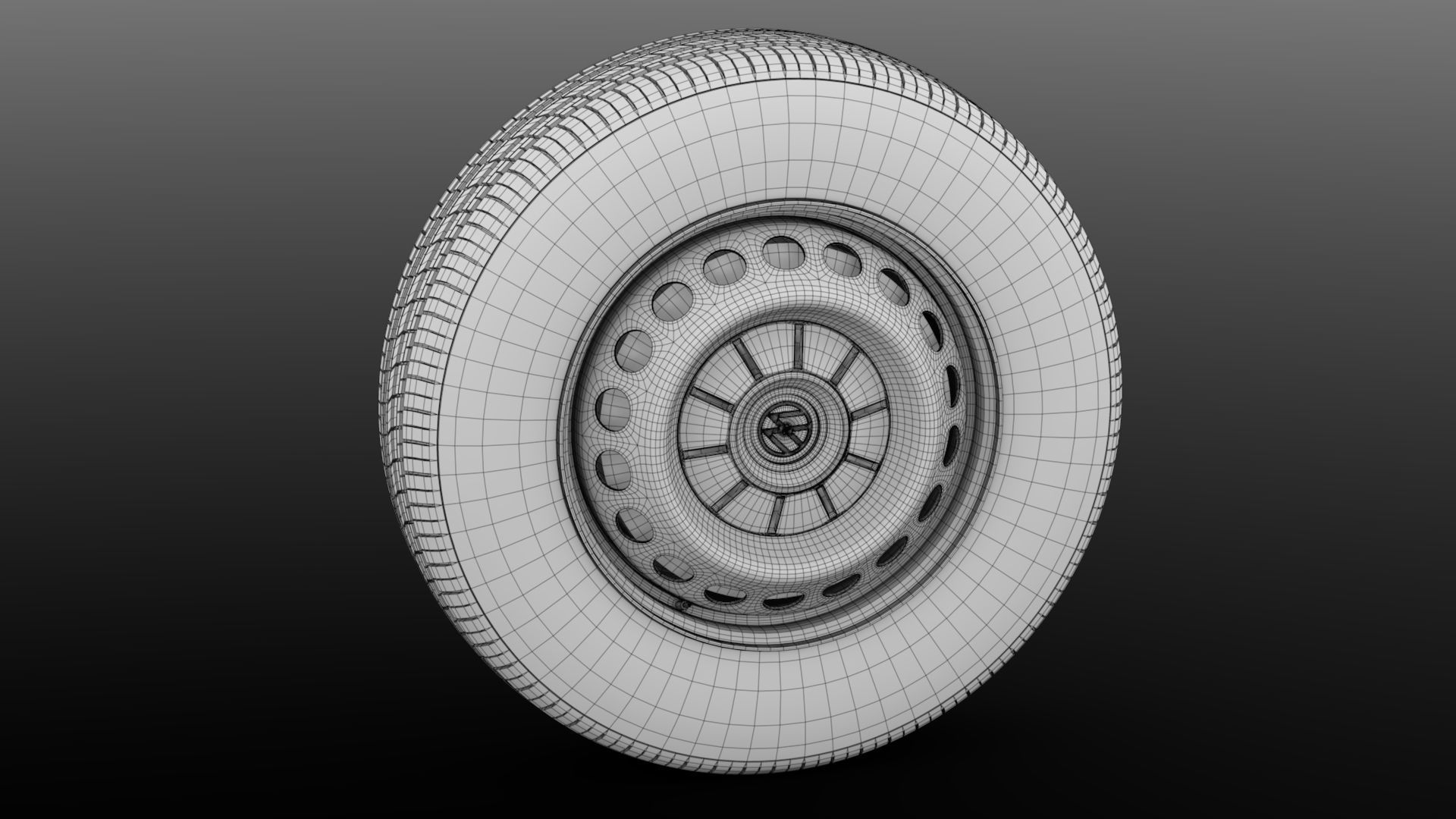 WV Crafter Chassi wheel 2017 3D model_5