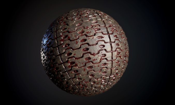 Tank Tred Military Dirty Seamless PBR Texture Texture