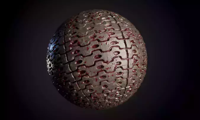 Tank Tred Military Dirty Seamless PBR Texture Texture