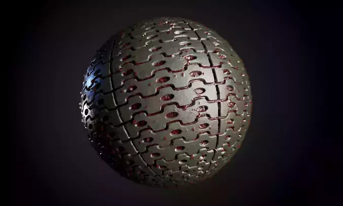 Tank Tred Military Dirty Seamless PBR Texture