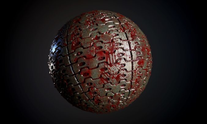 Tank Tred Military Dirty Seamless PBR Texture Texture