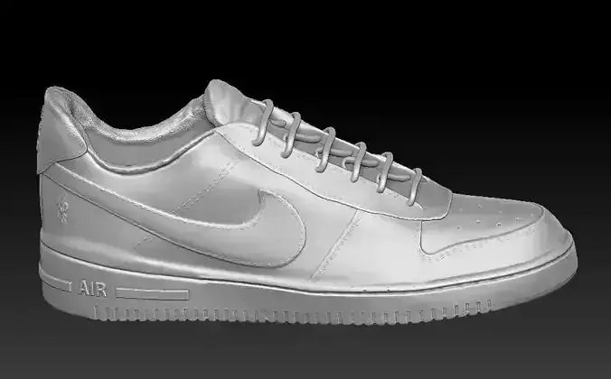 Nike Air Shoe Model with laces for 3d printing 3D print model
