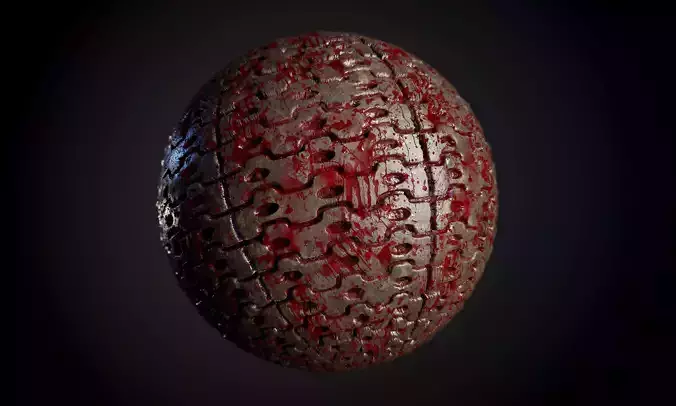 Tank Tred Military Dirty Seamless PBR Texture