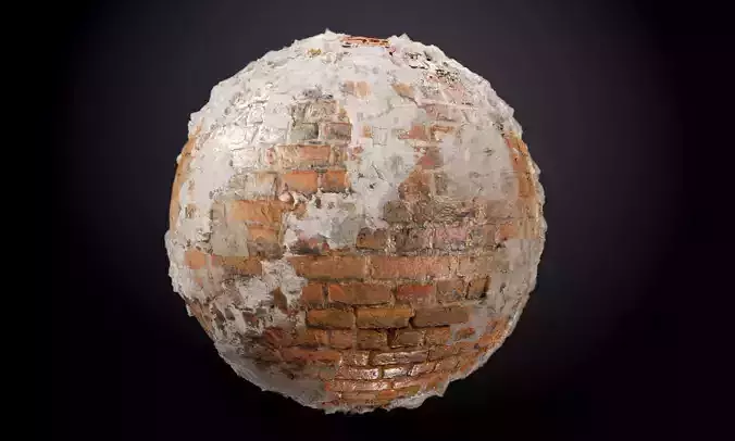 Brick Wall Sloppy Concrete Seamless PBR Texture Texture