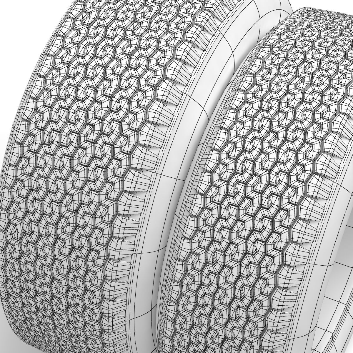 Dunlop CR65 tyres - Borrani rims 3D model_17