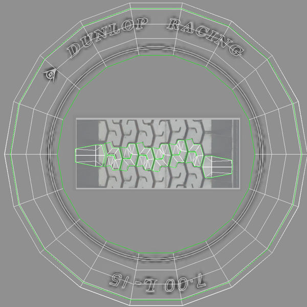 Dunlop CR65 tyres - Borrani rims 3D model_18