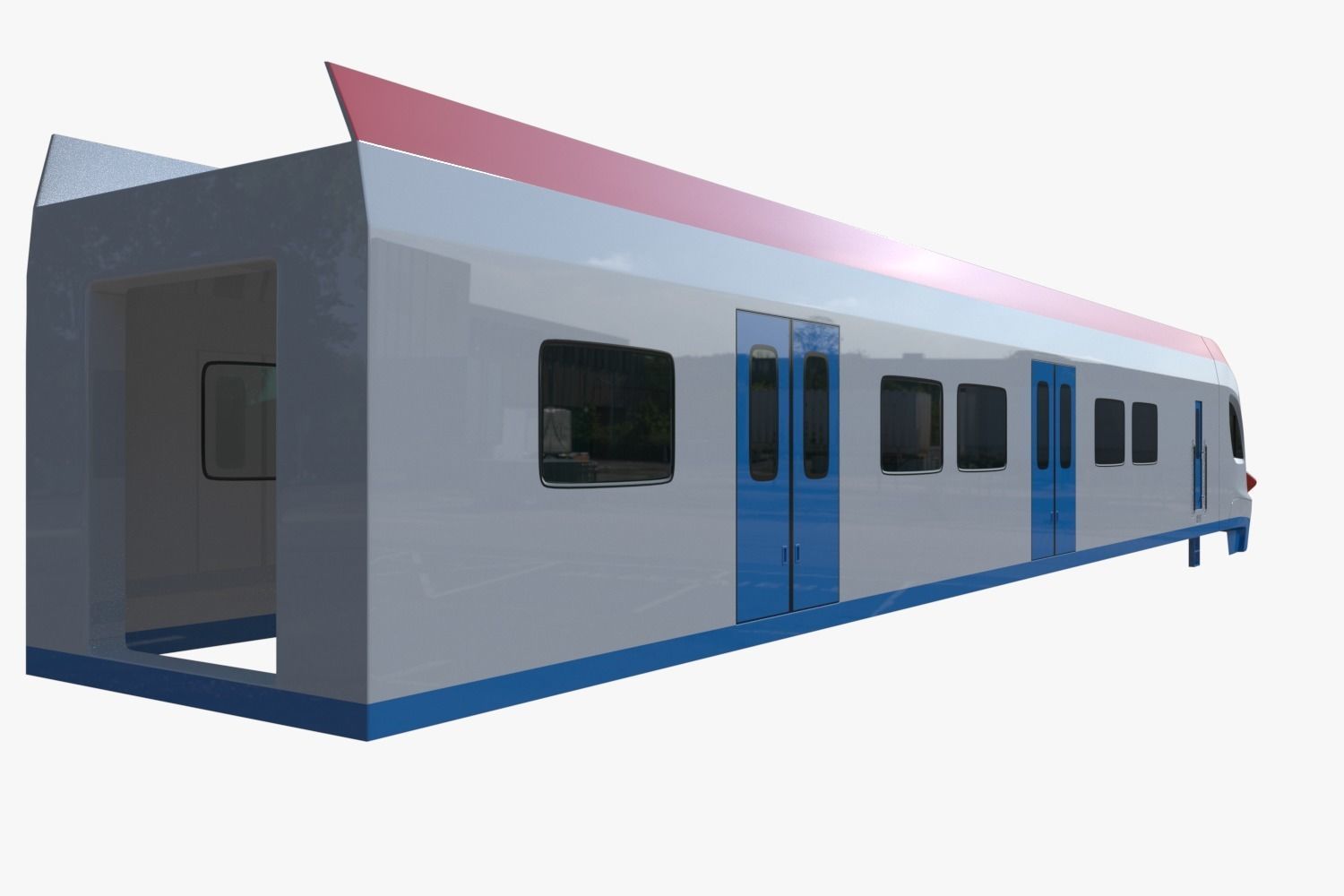 Moscow metro and Ivolga train 3D Model Collection_16