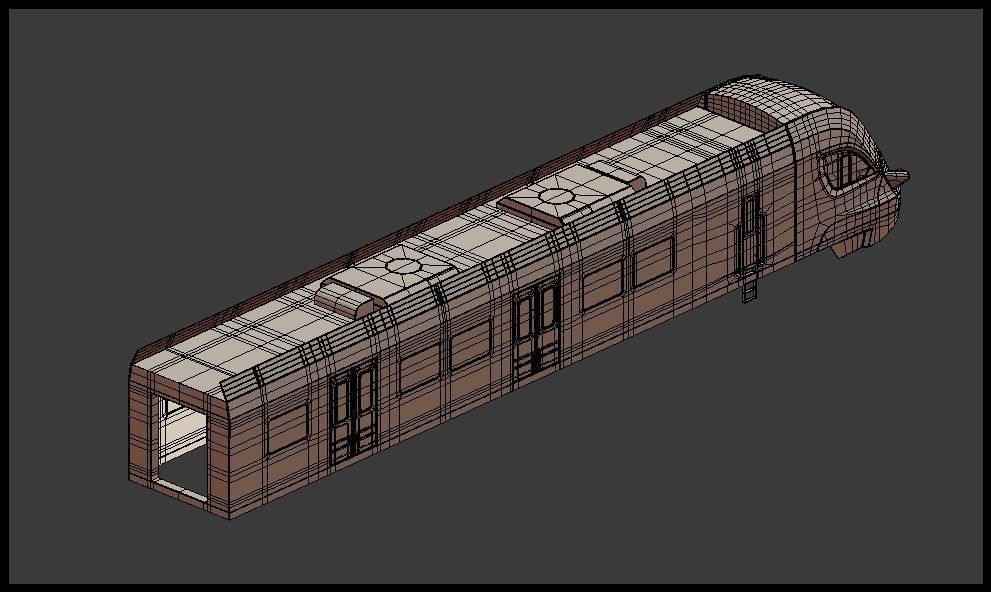 Moscow metro and Ivolga train 3D Model Collection_22