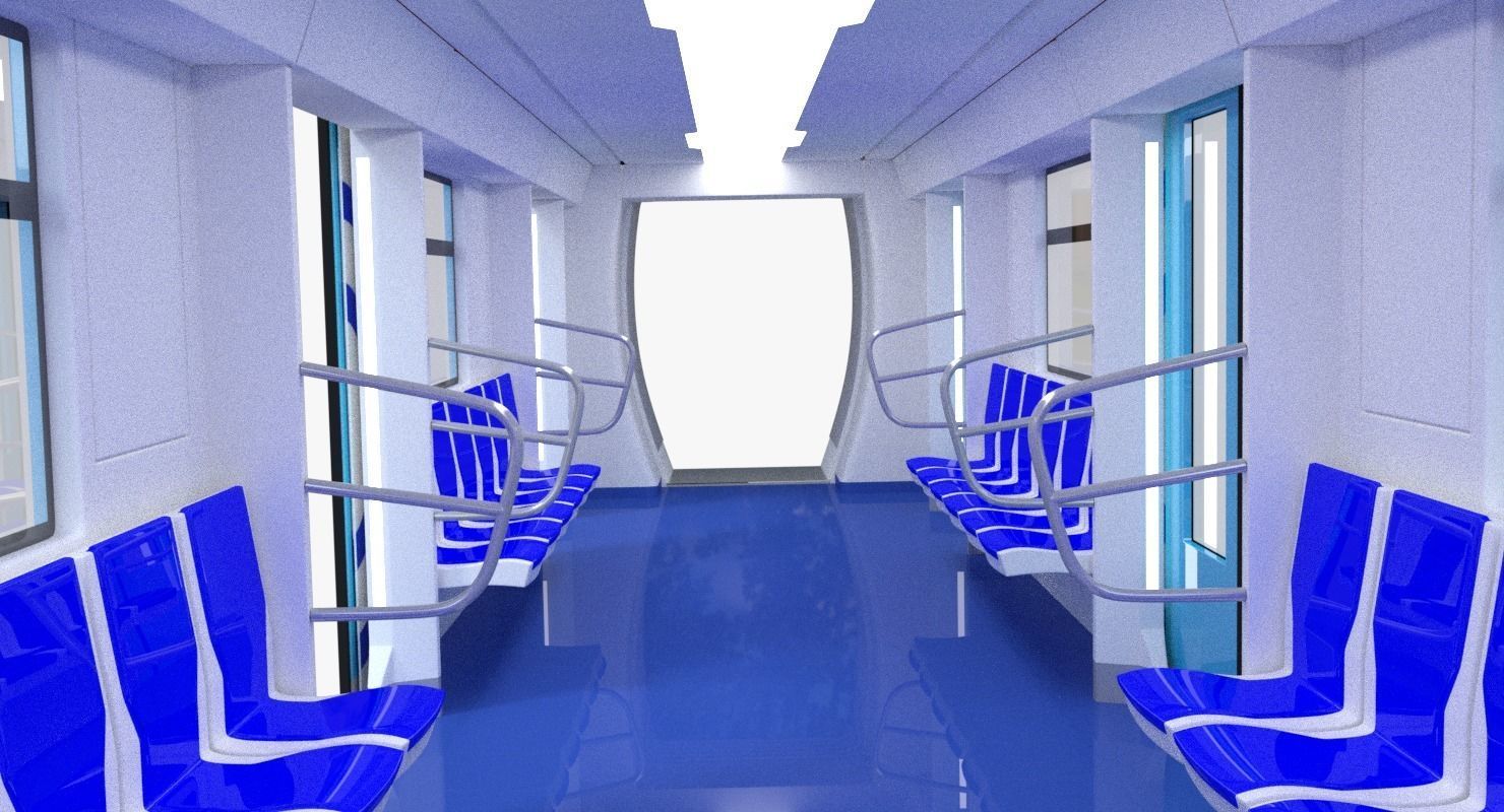 Moscow metro and Ivolga train 3D Model Collection_5