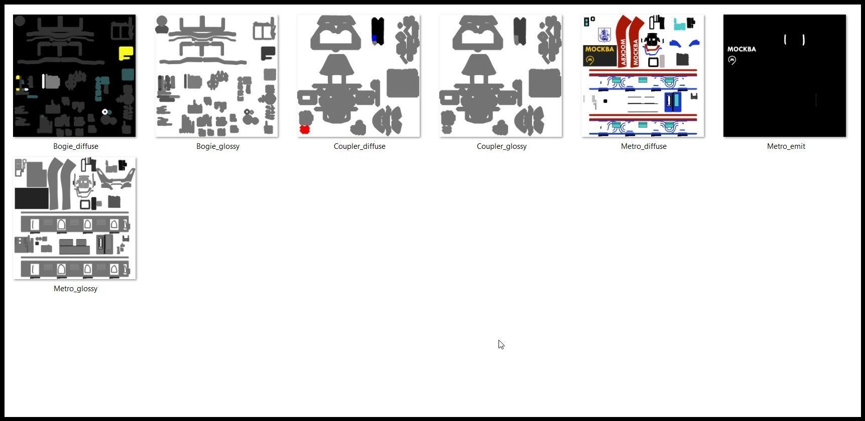 Moscow metro and Ivolga train 3D Model Collection_8