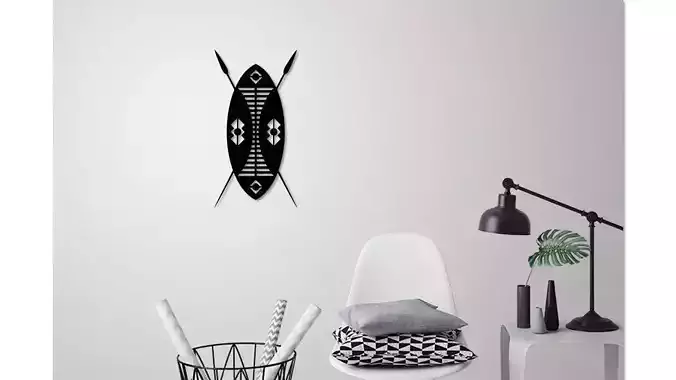 African Shield for wall decoration