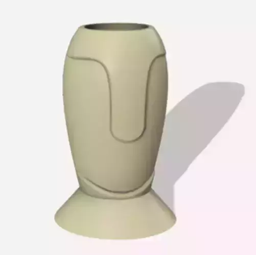 Face Vase  set of 2 Vase  3D print model