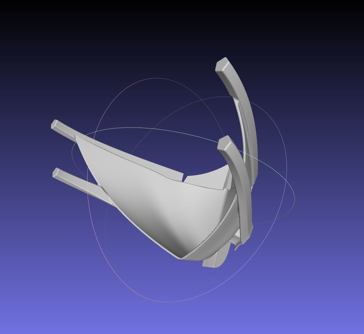 Mortal Kombat Smoke Alternate Costume Mask 3D print model_5