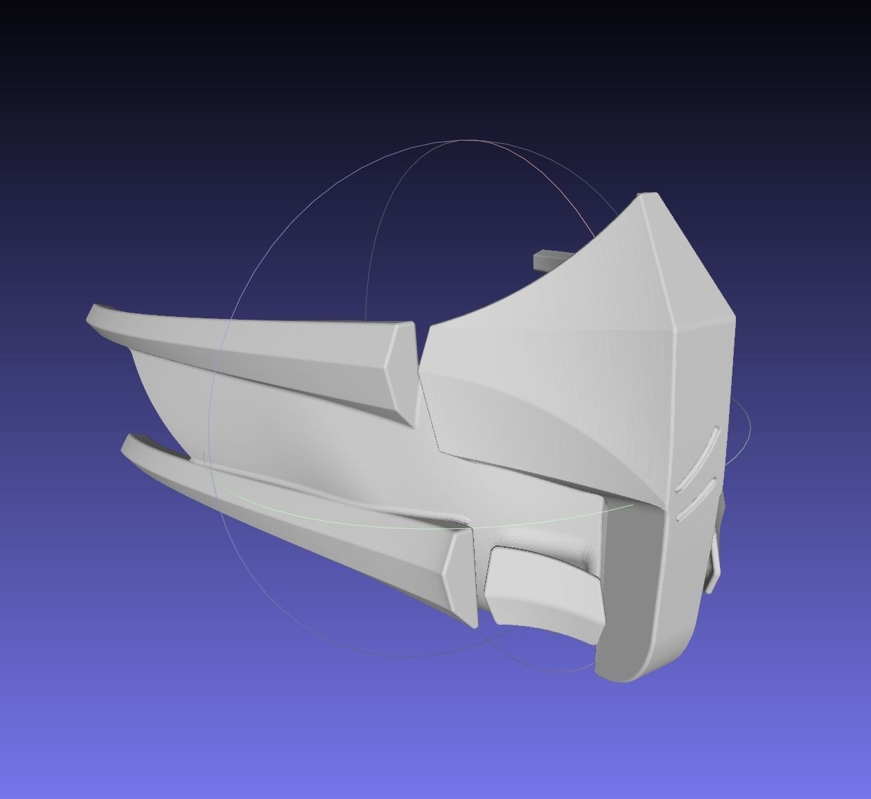 Mortal Kombat Smoke Alternate Costume Mask 3D print model_12