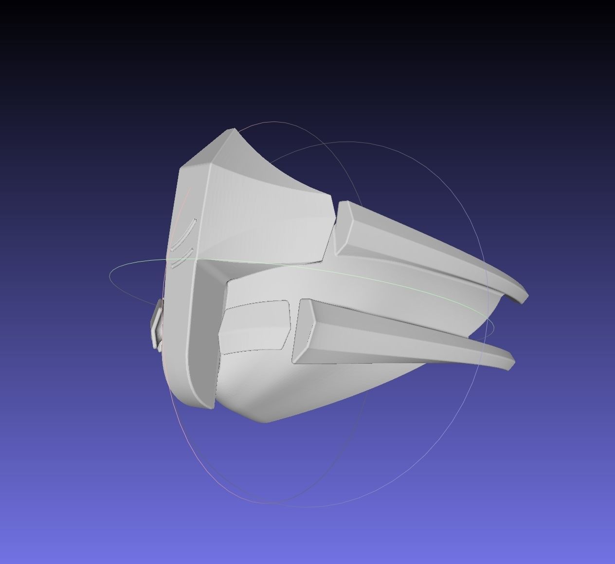 Mortal Kombat Smoke Alternate Costume Mask 3D print model_8