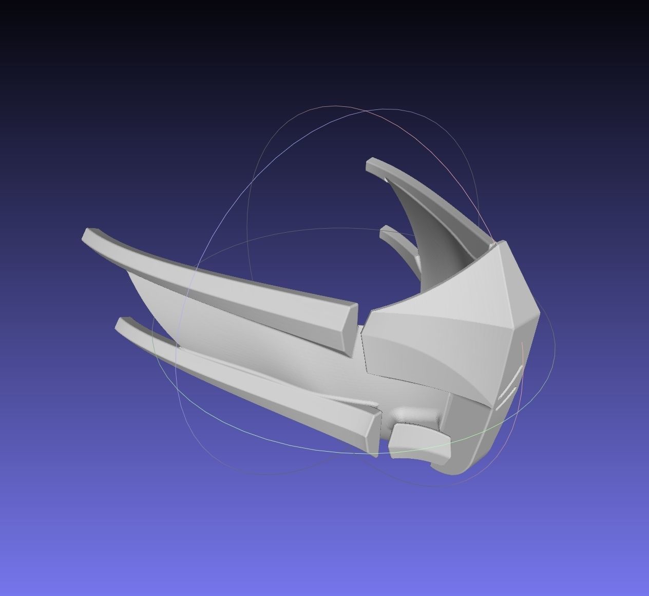 Mortal Kombat Smoke Alternate Costume Mask 3D print model_6