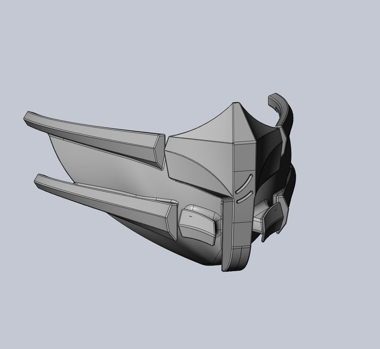 Mortal Kombat Smoke Alternate Costume Mask 3D print model_19