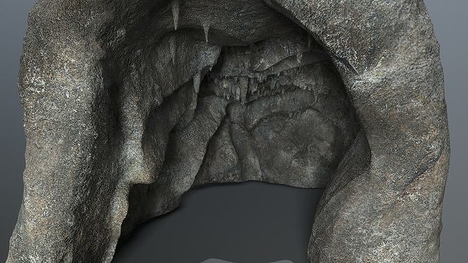 Big Cave lowpoly 3D model