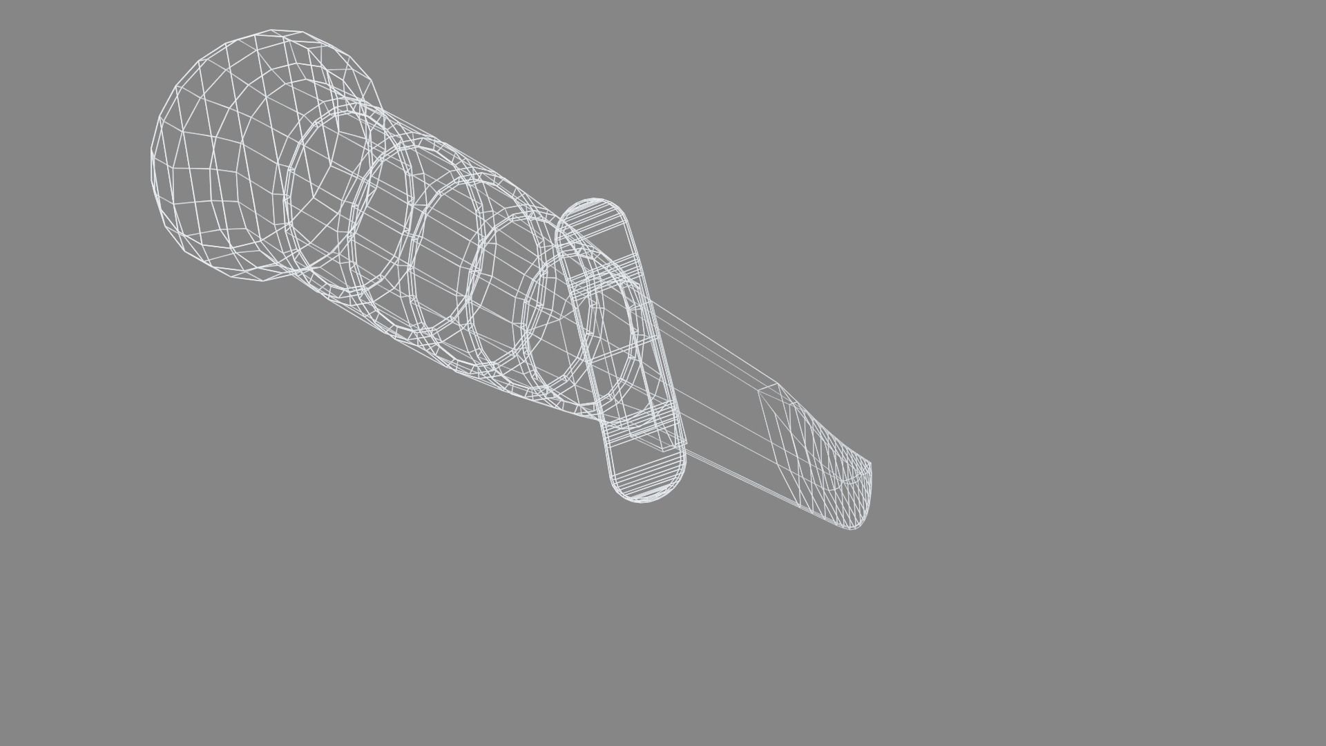 Ka-Bar Combat Knife Low-poly 3D model_9