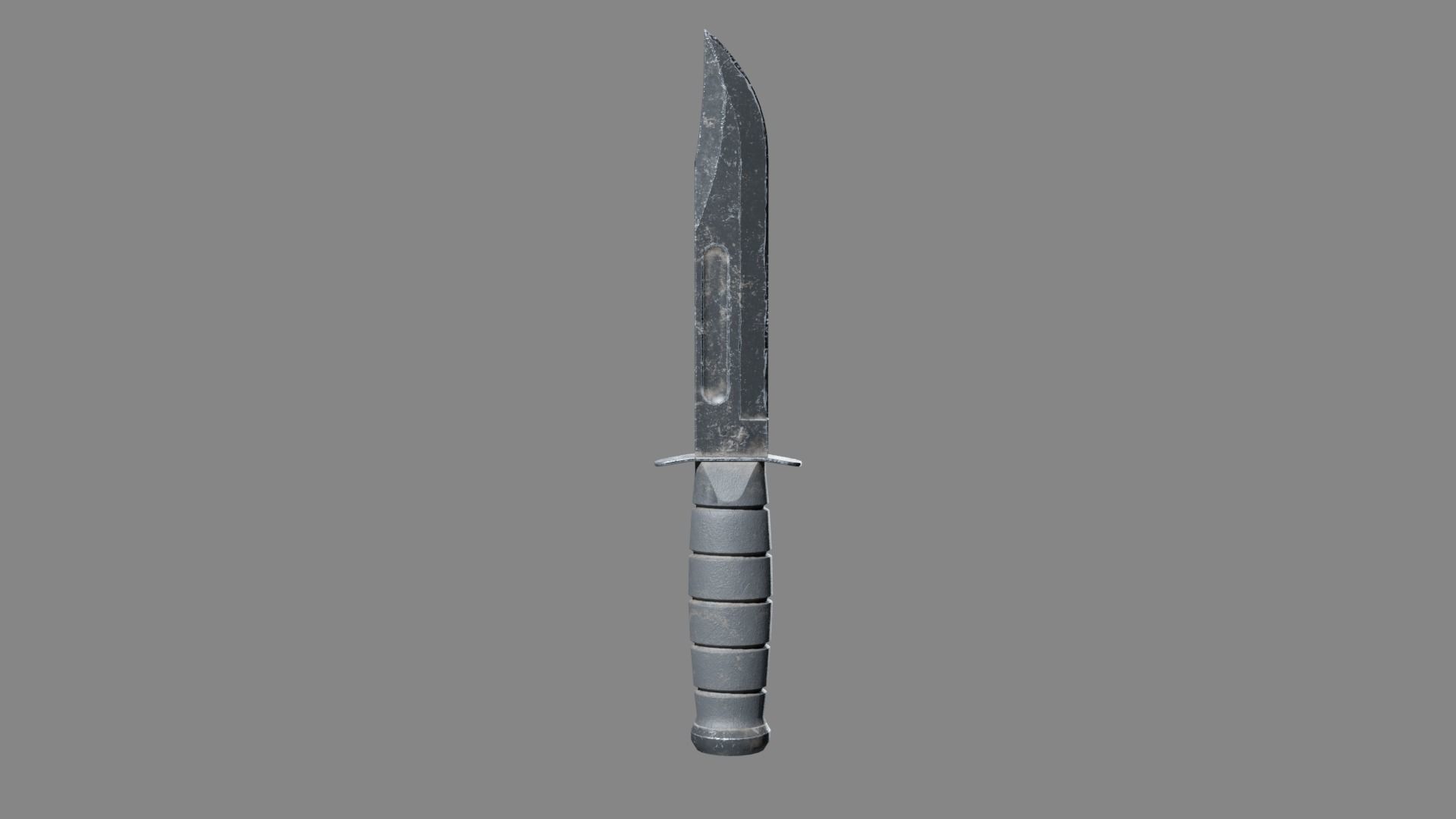 Ka-Bar Combat Knife Low-poly 3D model_5