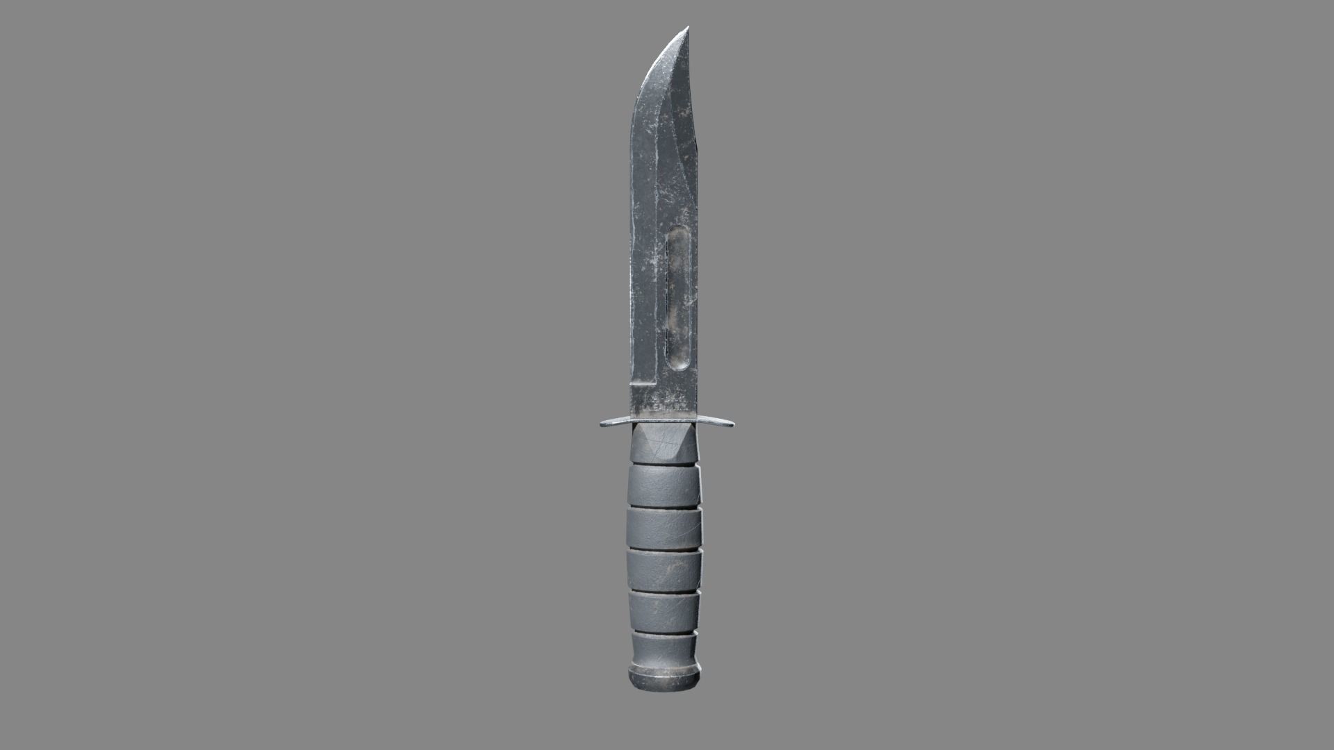 Ka-Bar Combat Knife Low-poly 3D model_6