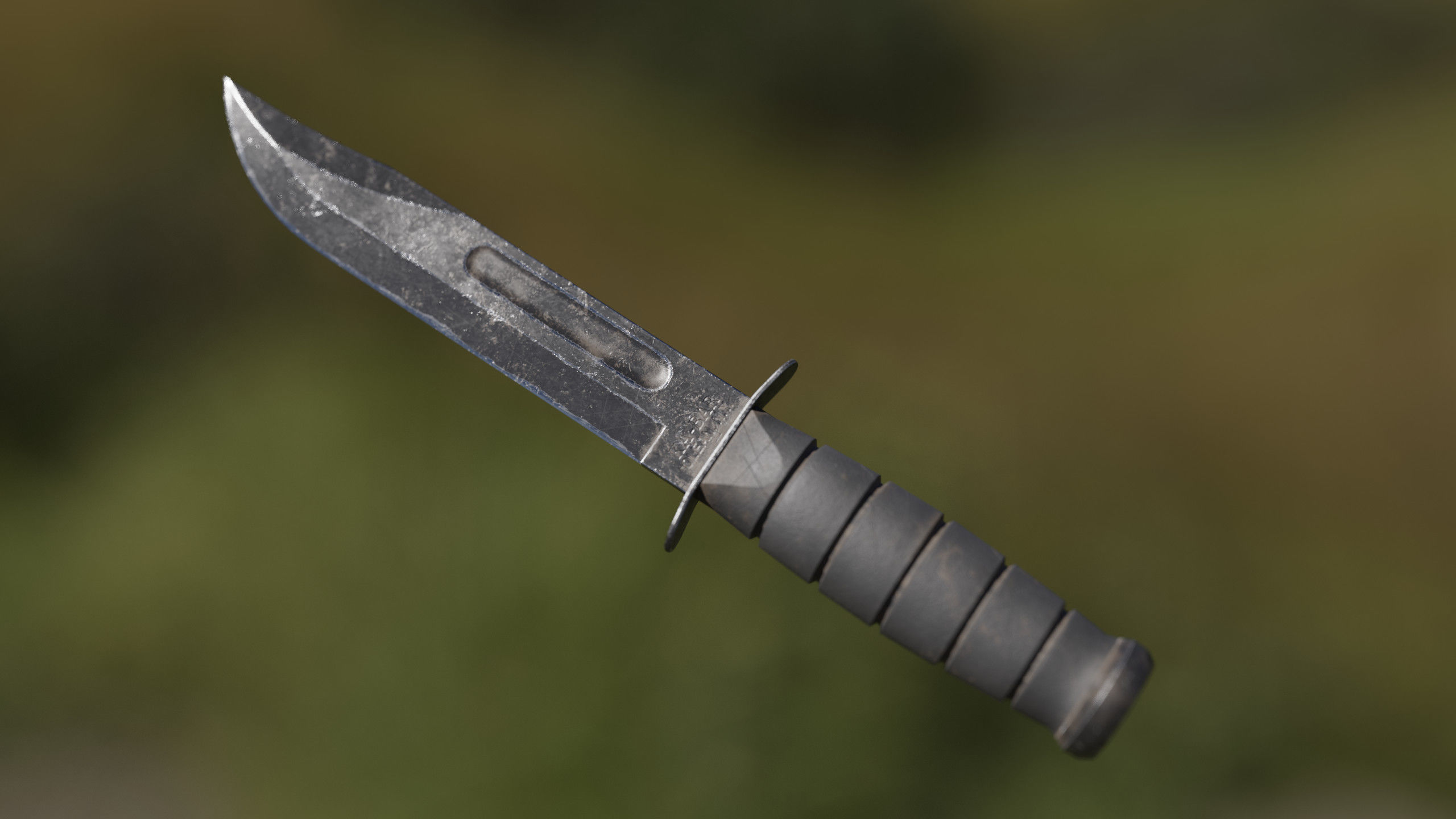 Ka-Bar Combat Knife Low-poly 3D model_2