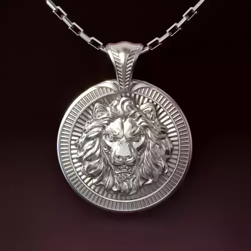 Lion Pendant 3D print model