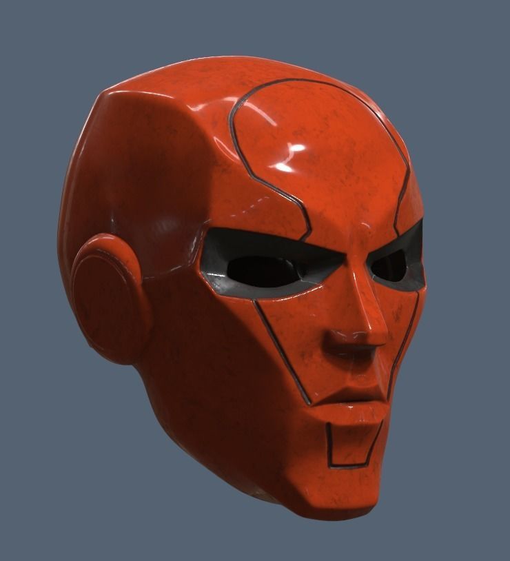 Red Hood New 52 Helmet 3D print model_1
