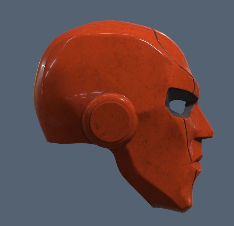 Red Hood New 52 Helmet 3D print model_2