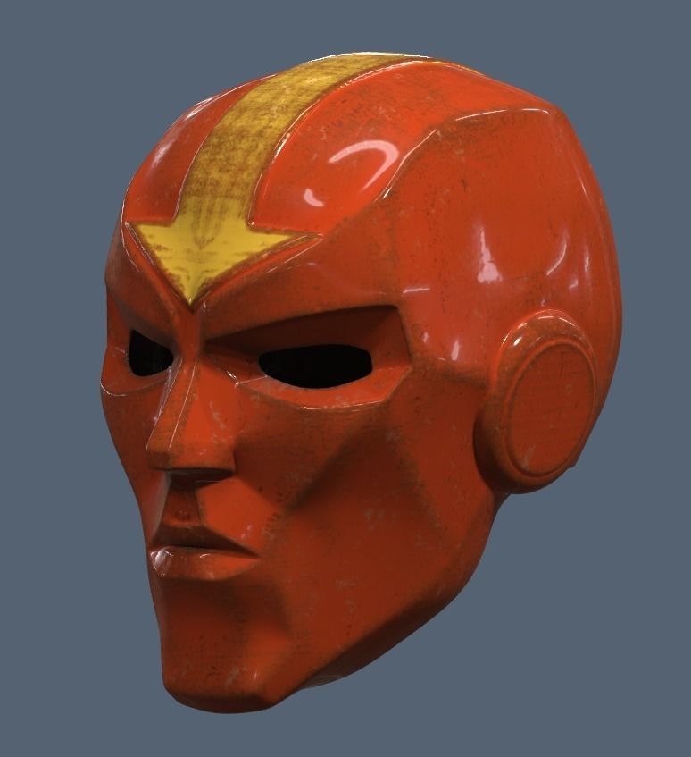Red Tornado Helmet 3D print model_1