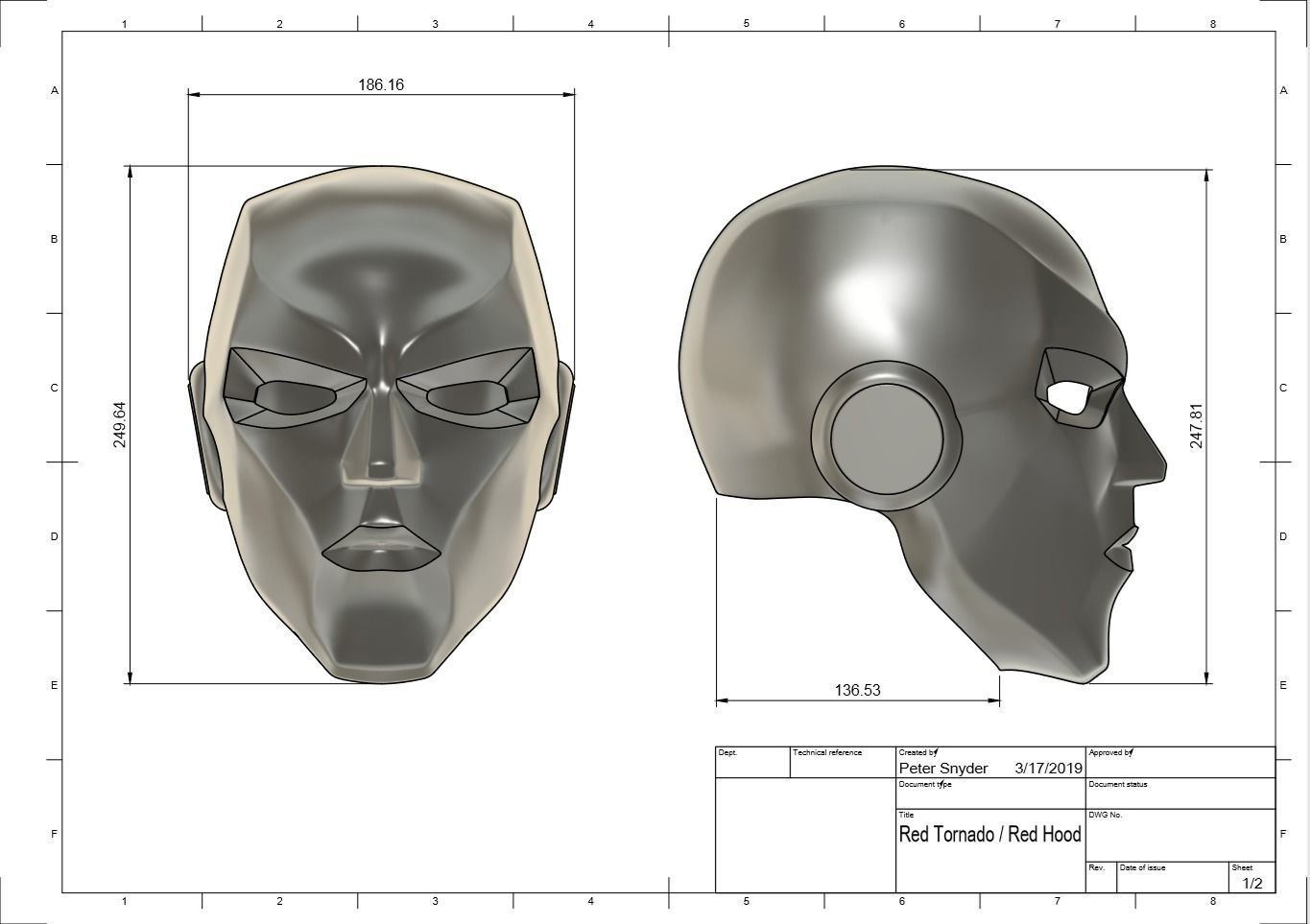 Red Tornado Helmet 3D print model_6