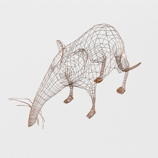 Shrew Elephant Low-poly 3D model_4