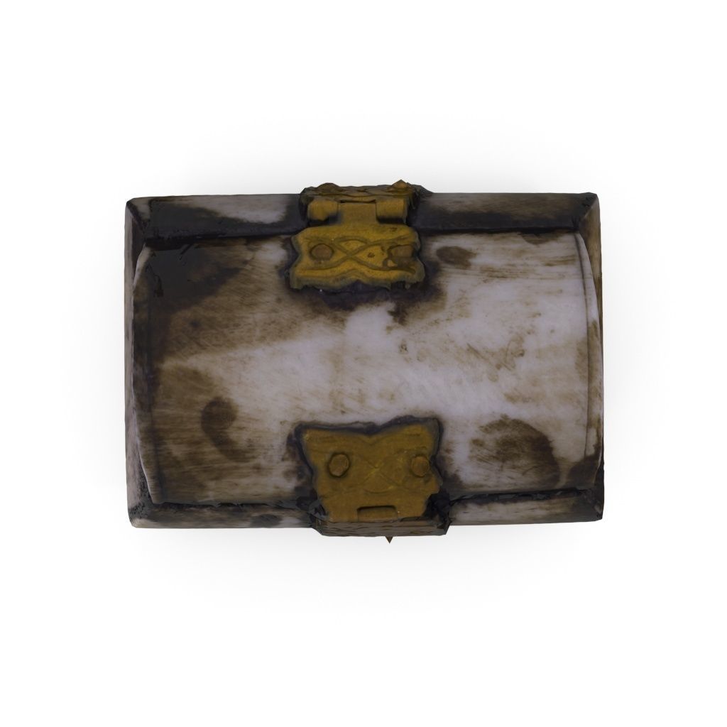 Mini Chest 02 - Low and High Poly versions Low-poly 3D model_2