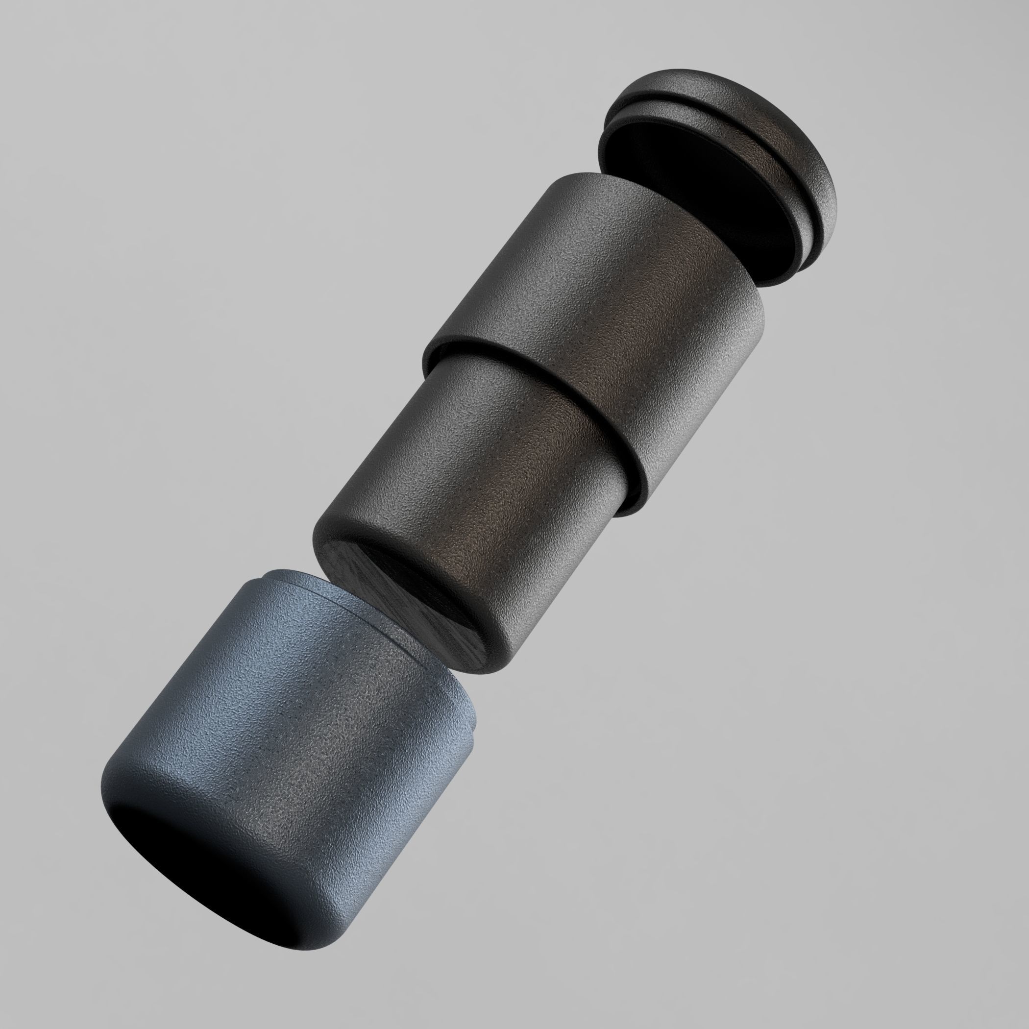 Canteen container 3D model_2