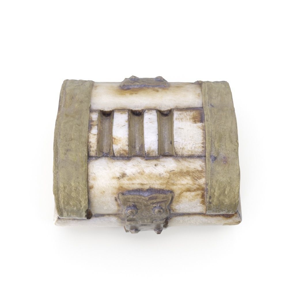 Mini Chest 03 - Low and High Poly versions Low-poly 3D model_1