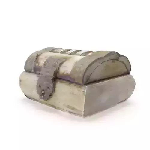 Mini Chest 03 - Low and High Poly versions Low-poly 3D model