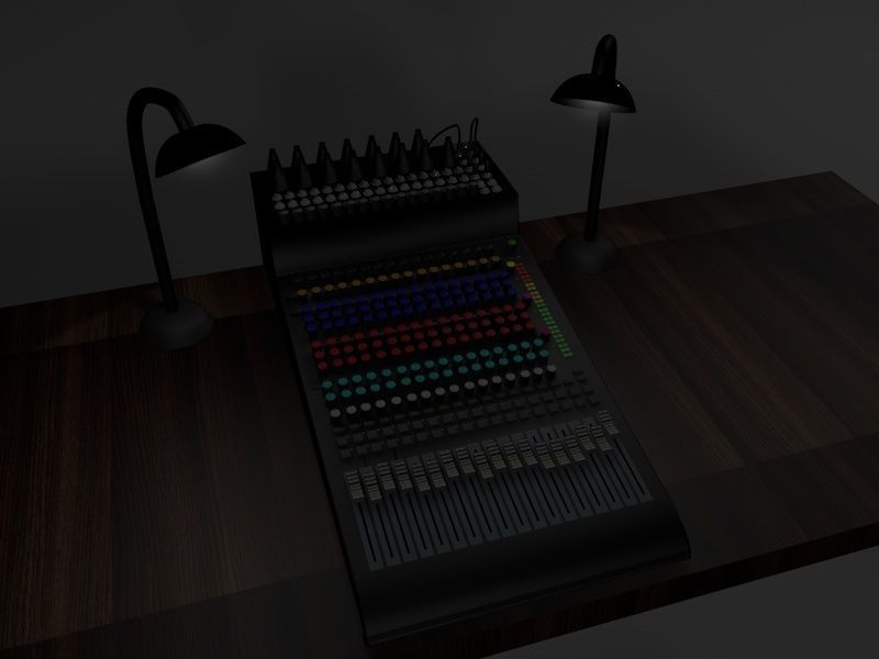 Mixing table 3D model_1
