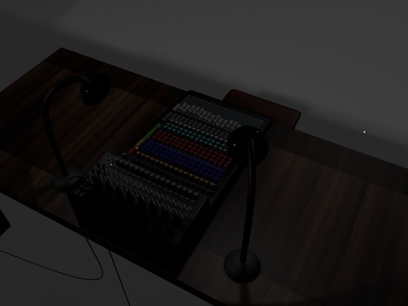 Mixing table 3D model_4