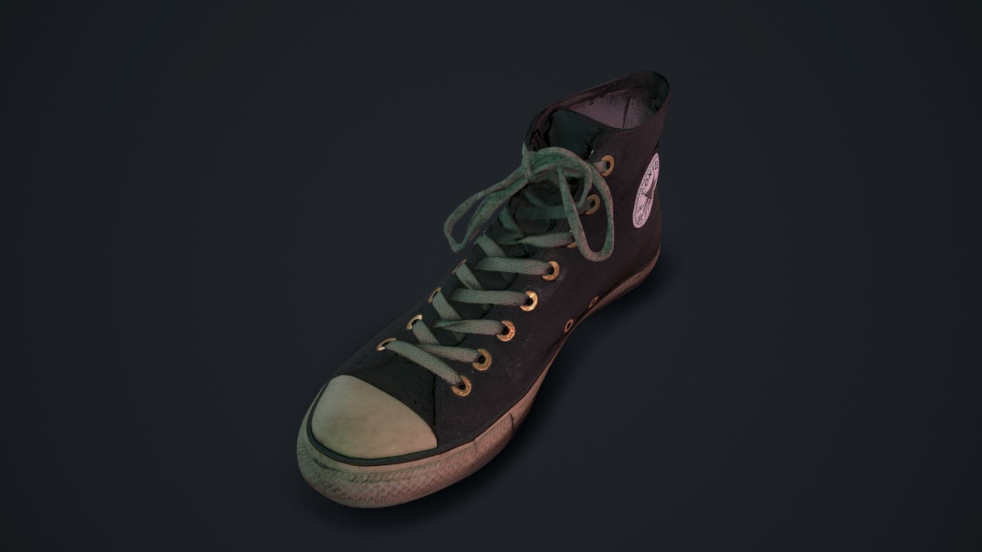 Converse All Star Black 3D model Low-poly 3D model_6