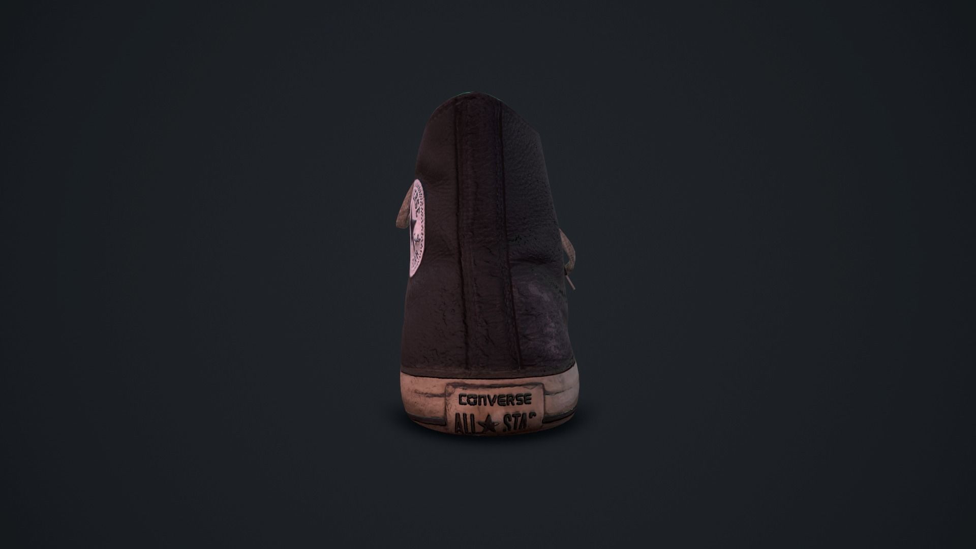 Converse All Star Black 3D model Low-poly 3D model_5