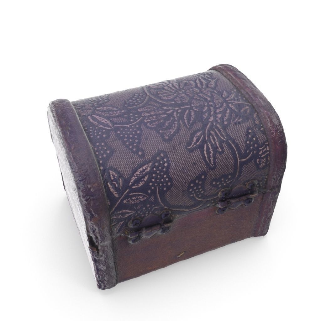 Small Chest 04 - Low and High Poly versions Low-poly 3D model_2