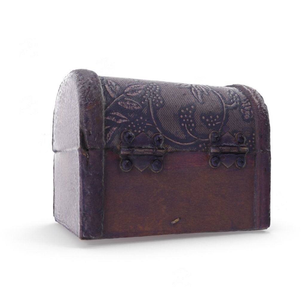 Small Chest 04 - Low and High Poly versions Low-poly 3D model_7