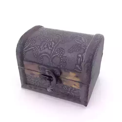 Small Chest 04 - Low and High Poly versions Low-poly 3D model