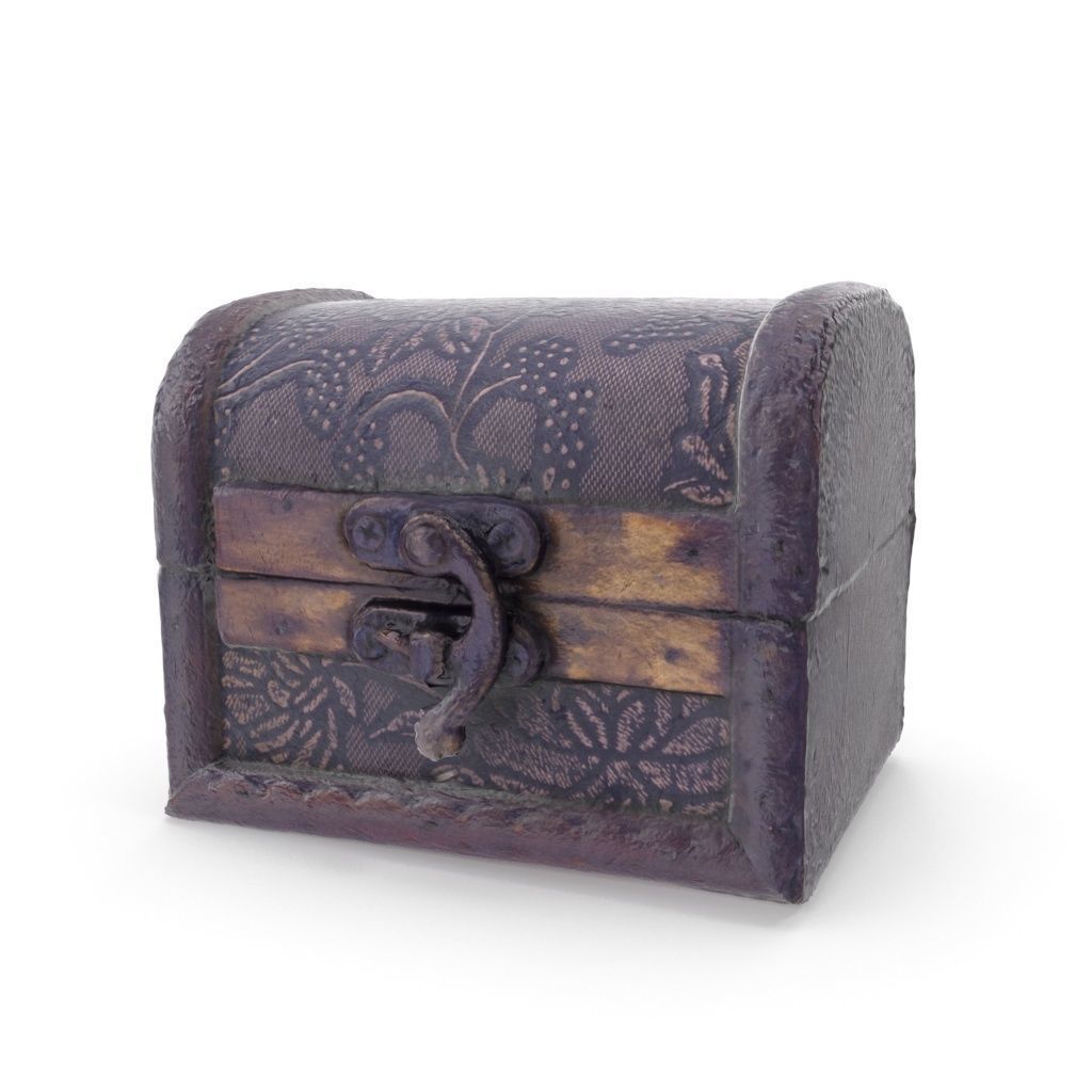 Small Chest 04 - Low and High Poly versions Low-poly 3D model_6