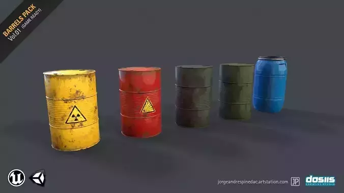 Barrels Pack - Vol 01 - Game Ready