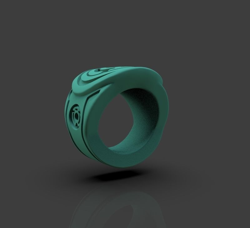 Yellow Lantern Power Ring 3D print model_16