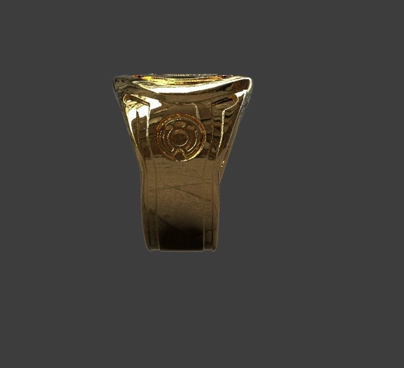 Yellow Lantern Power Ring 3D print model_2