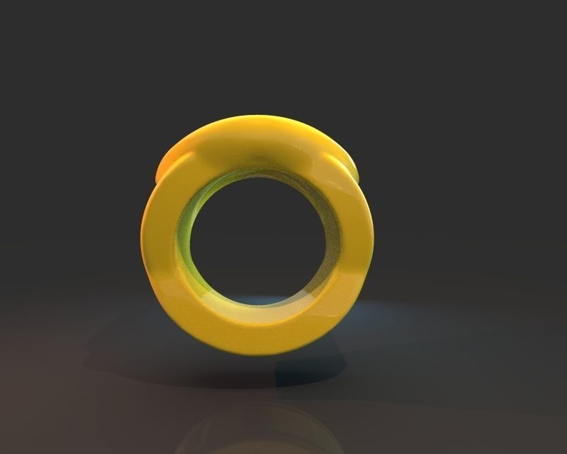 Yellow Lantern Power Ring 3D print model_9