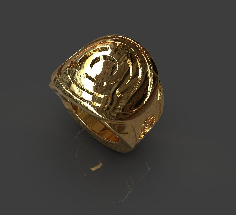 Yellow Lantern Power Ring 3D print model_6