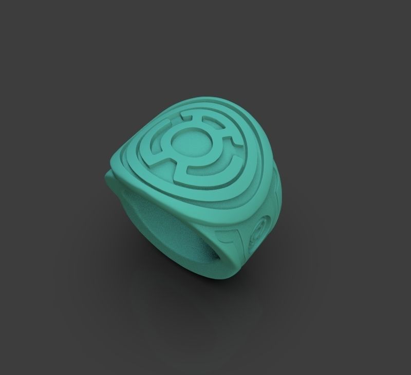 Yellow Lantern Power Ring 3D print model_14